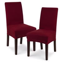 4Home Multielastyczny pokrowiec na krzesło Comfort, bordo, 40 - 50 cm, zestaw 2 szt., czerwony