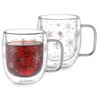 4Home Szklanka termiczna Hot&Cool Snowflake 350 ml, 2 szt.