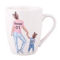 Altom Kubek porcelanowy Queen - girl, 300 ml