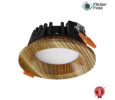 APLED - LED Oświetlenie RONDO WOODLINE LED/3W/230V 3000K śr. 9 cm popiół solidne drewno