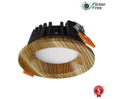 APLED - LED Oświetlenie RONDO WOODLINE LED/3W/230V 4000K śr. 9 cm popiół solidne drewno