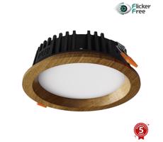 APLED - LED Oświetlenie RONDO WOODLINE LED/6W/230V 3000K śr. 15 cm dąb solidne drewno