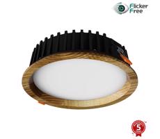 APLED - LED Oświetlenie RONDO WOODLINE LED/6W/230V 3000K śr. 15 cm popiół solidne drewno