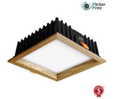 APLED - LED Oświetlenie SQUARE WOODLINE LED/12W/230V 3000K 17x17 cm dąb solidne drewno