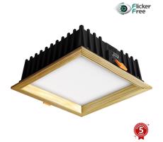 APLED-LED Oświetlenie SQUARE WOODLINE LED/12W/230V 4000K 17x17 cm sosna solidne drewno