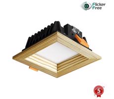 APLED -LED Oświetlenie SQUARE WOODLINE LED/6W/230V 3000K 12x12 cm sosna solidne drewno