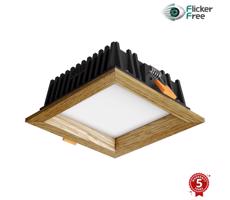 APLED - LED Oświetlenie SQUARE WOODLINE LED/6W/230V 4000K 12x12 cm dąb solidne drewno