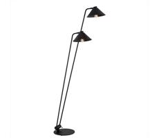 Argon 7075 - Lampa podłogowa GABIAN 2xE27/15W/230V czarny