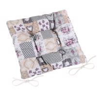 Bellatex Siedzisko DITA pikowane Patchwork love, 40 x 40 cm