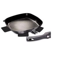 Berlinger Haus Patelnia grillowa ze zdejmowanym uchwytem Carbon PRO Line, 28 cm