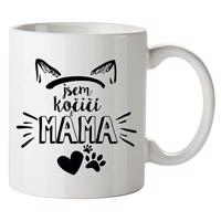 Bohemia Gifts Kubek ceramiczny - Jestem kocią mamą, 350 ml