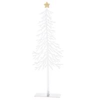 Bożonarodzeniowa metalowa dekoracja Tree with star, 8 x 25 x 3,5 cm