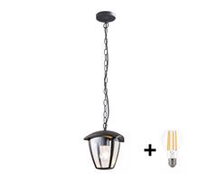 Brilagi - LED Zewnętrzna lampa wisząca LUNA 1xE27/60W/230V IP44