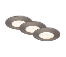 Briloner 7231-031-ZESTAW 3x LED Ściemnialne oświetlenie łazienkowe LED/5,5W/230V IP44