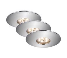 Briloner 7240-038 - ZESTAW 3x LED Oświetlenie łazienkowe ATTACH LED/1,8W/230V IP44