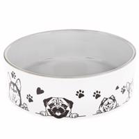 Ceramiczna miska dla psa Dogs love, 15 x 5 cm