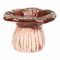 Ceramiczna miska do picia Mushroom, 17 x 12 x 17cm, ceramika