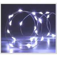 Drut świetlny z timerem Silver lights 40 LED, zimna biała, 195 cm