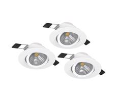 Eglo 900745 - ZESTAW 3xLED Oświetlenie ściemnialne SALICETO 3xLED/6W/230V białe