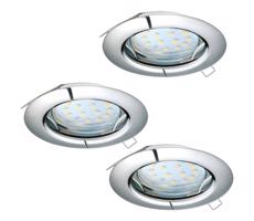 Eglo 94236 - Zestaw 3x LED Oprawa wpuszczana PENETO 3xGU10-LED/3W/230V