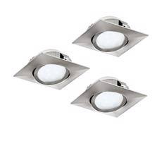 Eglo 95846 - Zestaw 3x LED Oprawa wpuszczana PINEDA 1xLED/6W/230V