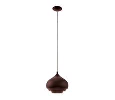 Eglo 96884 - Lampa wisząca CAMBORNE 1xE27/60W/230V brązowy