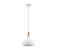 Eglo 96982 - Lampa wisząca SABINAR 1xE27/60W/230V śr. 28 cm biała