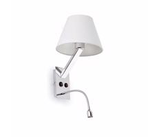 FARO 68506 - LED Lampka ścienna MOMA 1xE27/60W/100-240V + 1xLED/1W