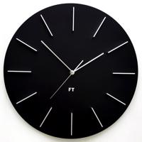 Future Time FT2010BK Round black Designerski zegar ścienny, 40 cm