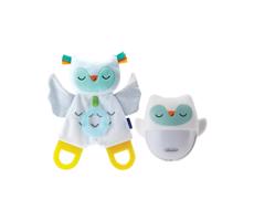 Infantino - Night lampa z glowing snuggle toy Owl