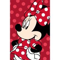 Jerry Fabrics Koc dziecięcy Minnie Red, 100 x 150 cm