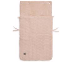 Jollein - Polarowa torba na fotelik samochodowy RIVER KNIT 42x82 cm Pale Pink