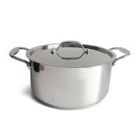 Kitchisimo Garnek ze stali nierdzewnej z pokrywką Chef, 5 l, 24 cm