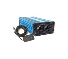 Konwerter napięcia 3000W/24V/230V + przewodowy pilot zdalnego sterowania