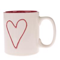 Kubek ceramiczny Red Heart, 600  ml