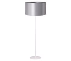 - Lampa podłogowa CANNES 1xE27/15W/230V 45 cm srebrny/biały