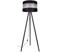 Lampa podłogowa CORAL 1xE27/60W/230V czarny/złoty