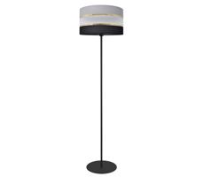 Lampa podłogowa HELEN 1xE27/60W/230V czarny/szary/złoty