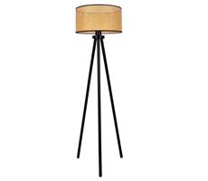 - Lampa podłogowa ROLLER 1xE27/15W/230V rattan/czarny