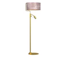 Lampa podłogowa ZIGGY 1xE27/40W/230V + 1xGU10/MR11/7W różowy/gold