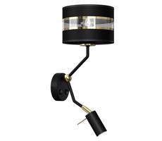 Lampa ścienna ULTIMO 1×E27/40W/230V + 1×GU10/MR11/7W czarna