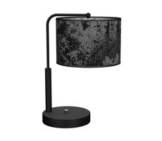 Lampa stołowa SATINO 1xE27/60W/230V czarny/szary