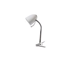 - Lampa stołowa z klipsem 1xE27/11W/230V biały/chrom