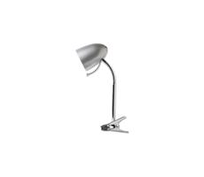 - Lampa stołowa z klipsem 1xE27/11W/230V srebrny/chrom