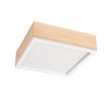 Lampa sufitowa NATURAL SQUARE 2xE27/15W/230V 31x31 cm sosna/biała