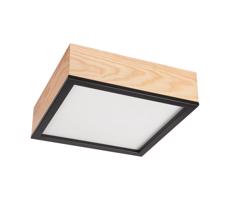 Lampa sufitowa NATURAL SQUARE 2xE27/15W/230V 31x31 cm sosna/czarna