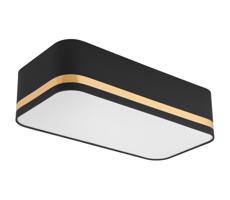 Lampa sufitowa SIRJA SQUARE STRIPE 2xE27/15W/230V czarna/złota