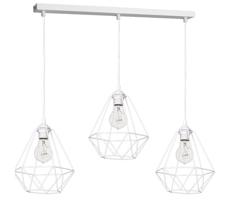 Lampa wisząca BASKET 3xE27/60W/230V biały