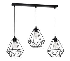 Lampa wisząca BASKET 3xE27/60W/230V czarny