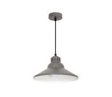 Lampa wisząca SINGLE 5 1xE27/60W/230V szara